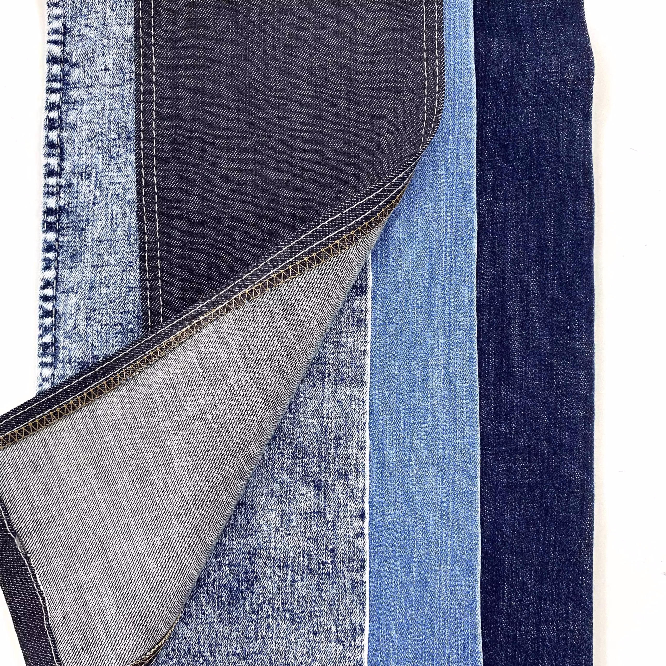 Hot Sale Japanese Denim Fabric Stock Stretch Denim 1% Spandex 99%cotton Denim Fabric Roll for Dresses and Pants