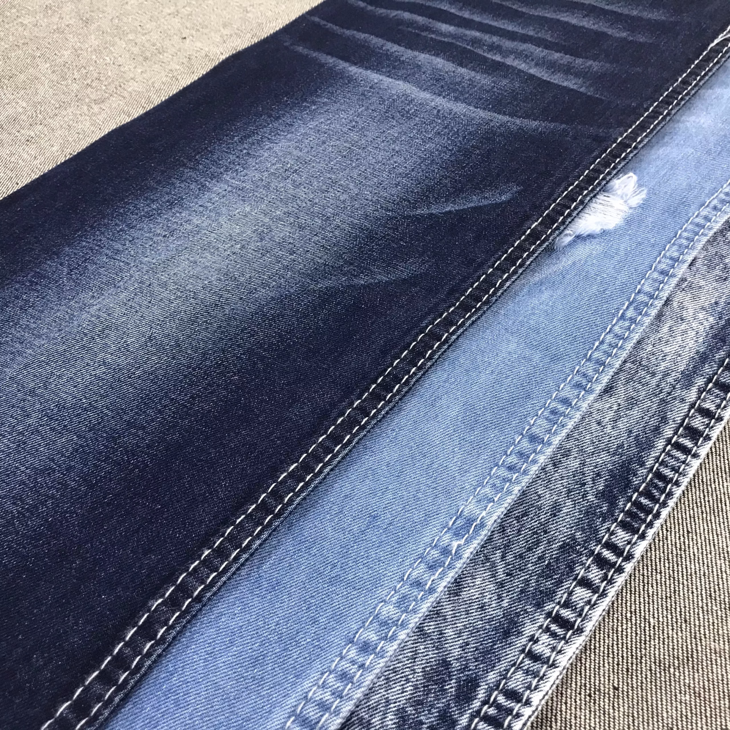 Wholesale Good Stretch Soften Acid Wash Denim Fabric 图库 6