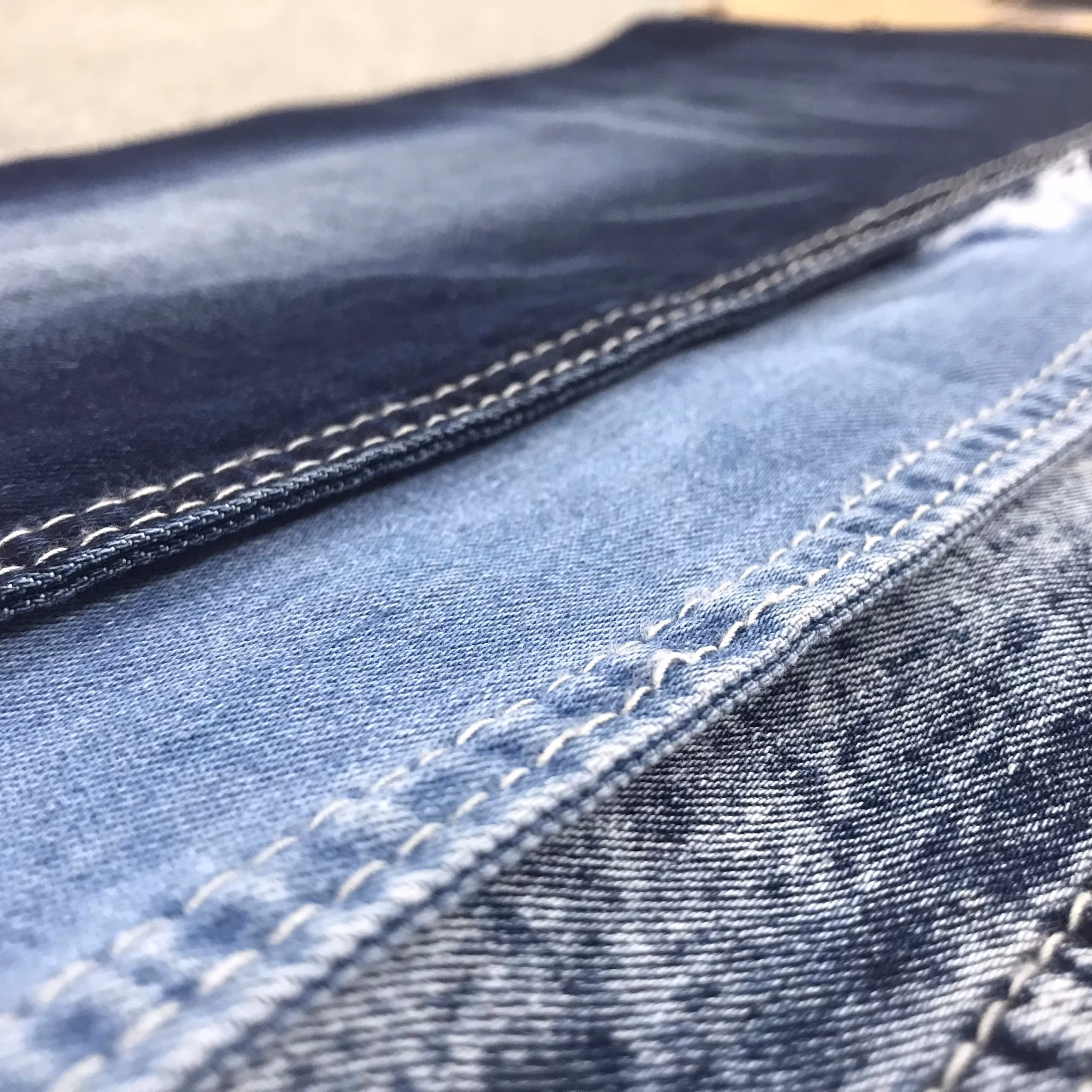 Wholesale Good Stretch Soften Acid Wash Denim Fabric 图库 4
