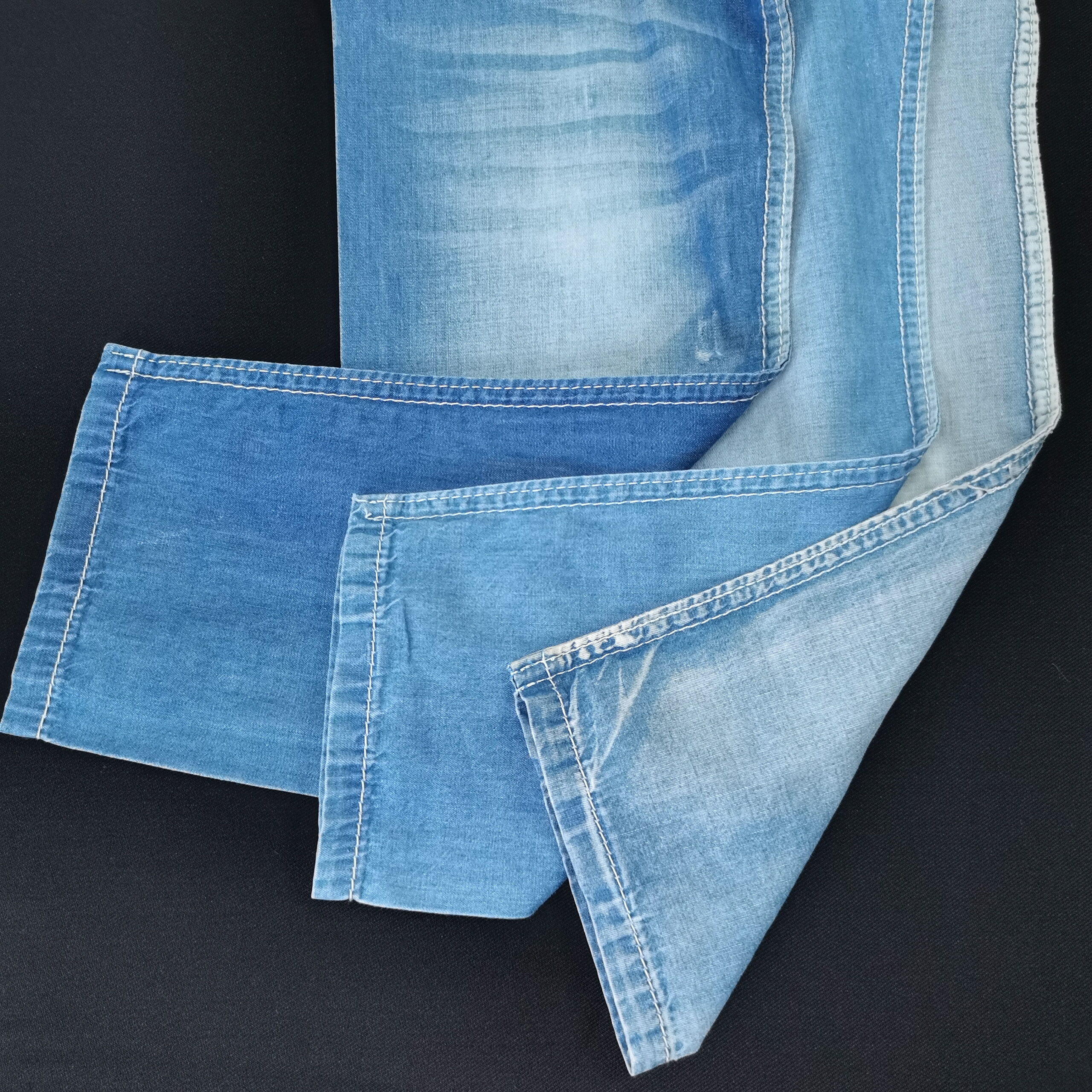 11oz Tradition Denim Fabric Blue Jeans High Heel Women Boots Denim Fabric Jeans