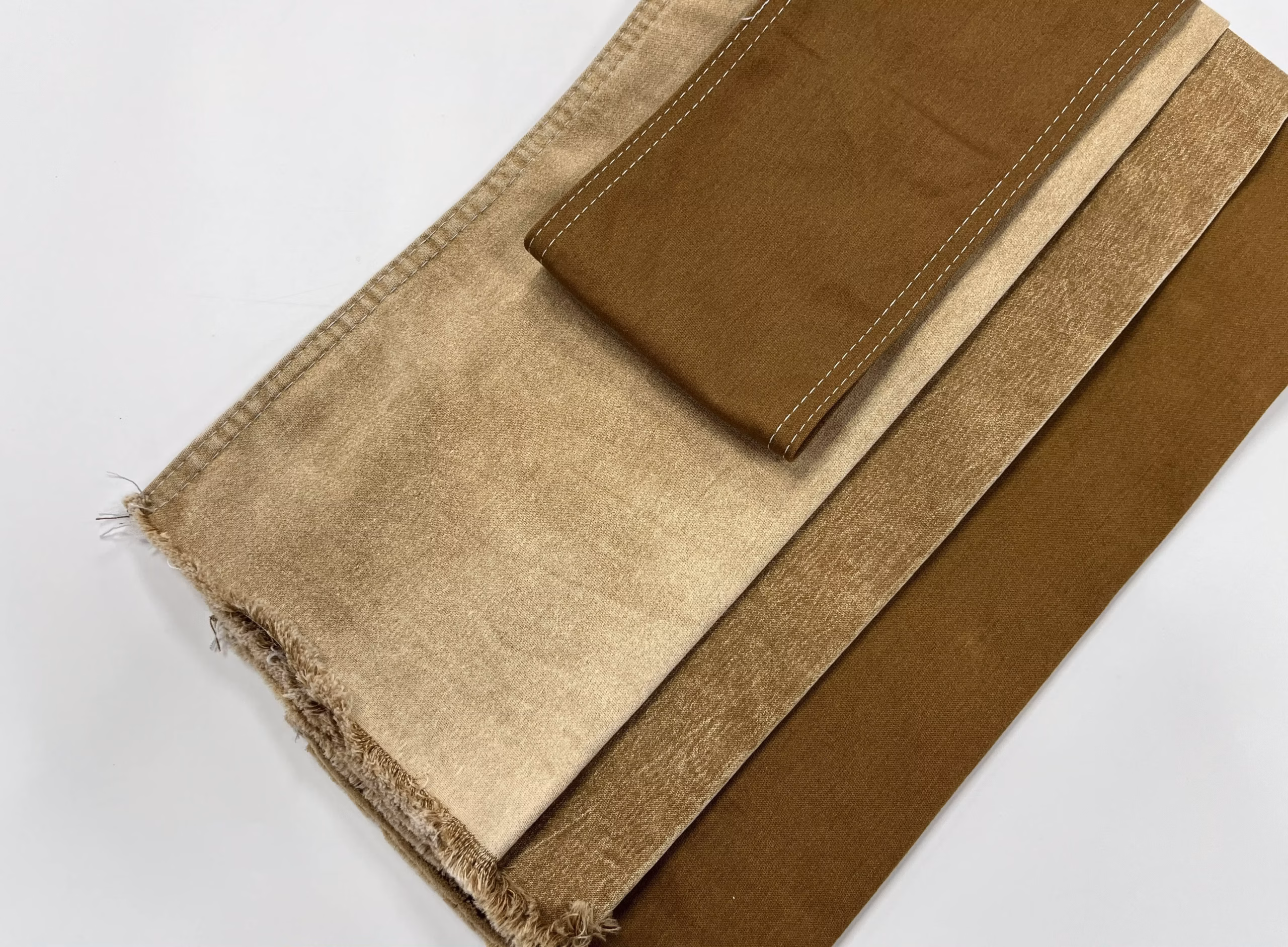 Low Price Raw Material Fabric Textile Denim Jeans Fabric Made in China 8.7oz Cotton Poly Yellow Satin Denim Fabric for Jeans
